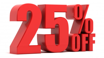 Cupón de descuento 25% en tu primera compra