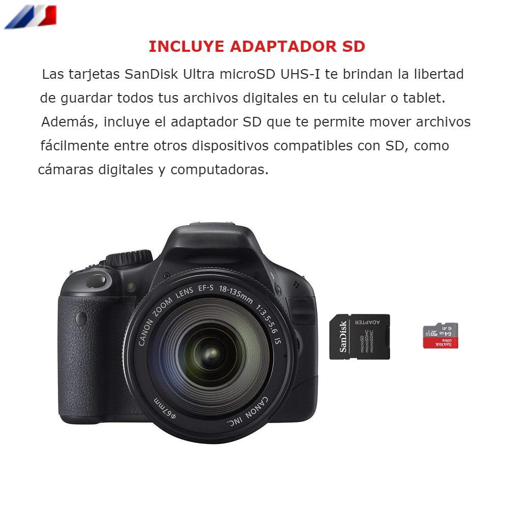 SanDisk Ultra Micro SD 128GB 32GB 64GB 256GB 16G 400GB Tarjeta micro SD/TF Tarjeta de memoria flash Tarjeta de memoria 32 64 128 gb microSD para Celulares