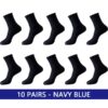 10 pares / azul marino