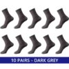 10 pares / gris oscuro