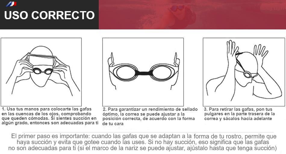 Gafas de natación profesionales antivaho con revestimiento ajustable UV para hombres y mujeres, gafas de natación de silicona impermeables para adultos